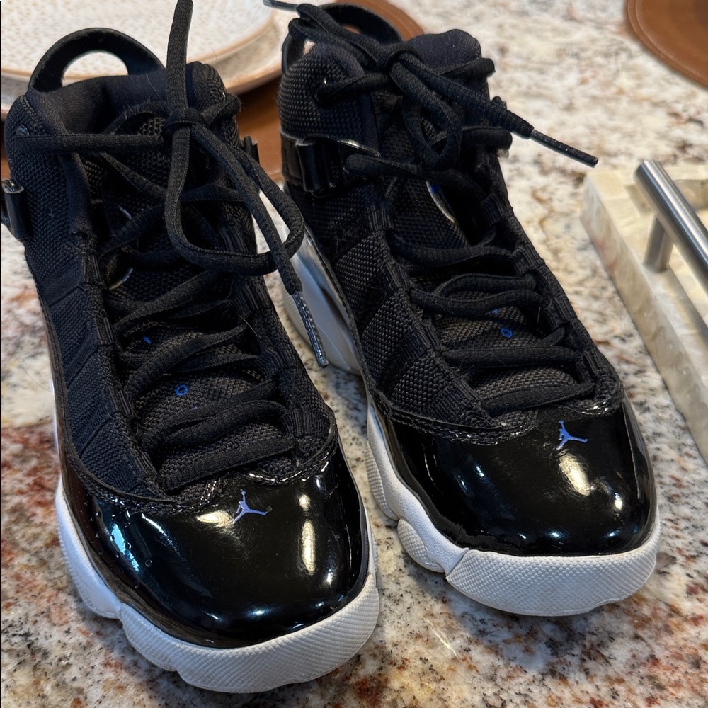 Jordan Kids Sneakers Black, White and Blue